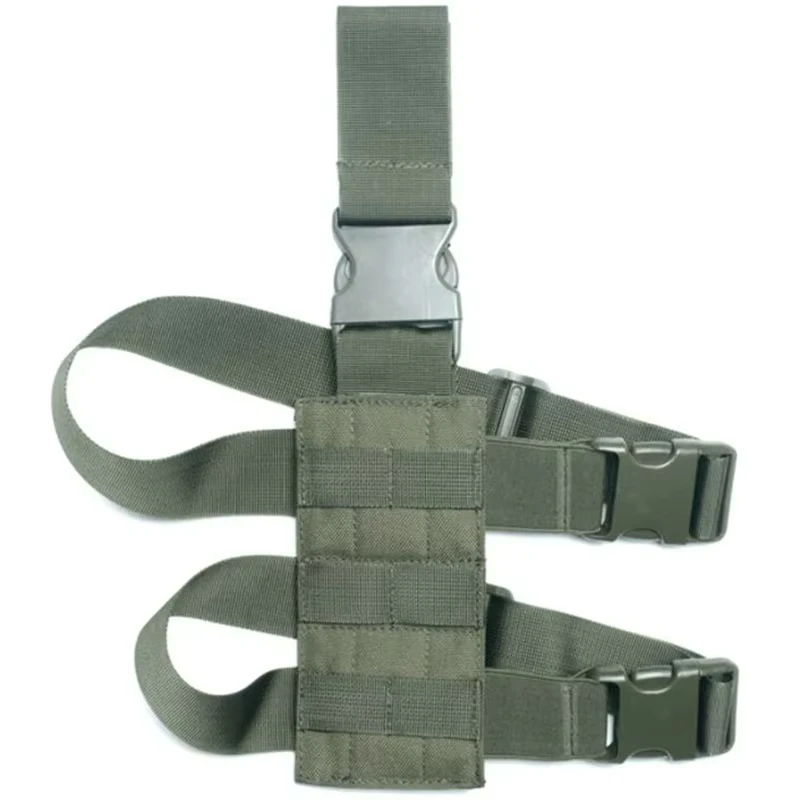 Gun Holster DIZETION Universal Drop Leg Holster Thigh Platform Tactical Gun Holster for Hunting Paintball Panel with Adjustable Molle Straps pistol holster gun holster gun accessories hunting holster