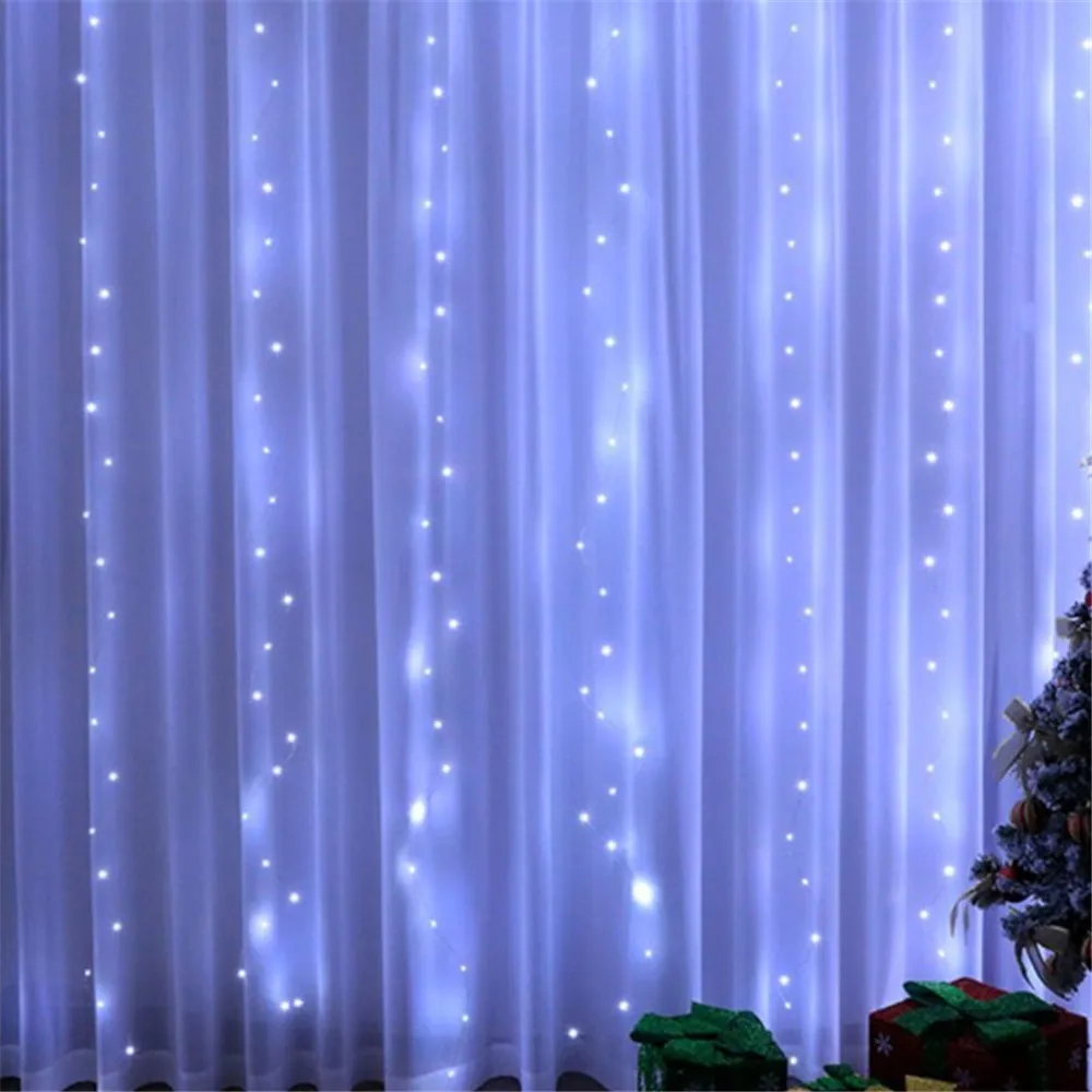 2/4/6 M LED Curtain Lights USB Powered with Remote Control Holiday Christmas Decorations for Home Wedding Bedroom Party Lights curtain string lights curtain led lights