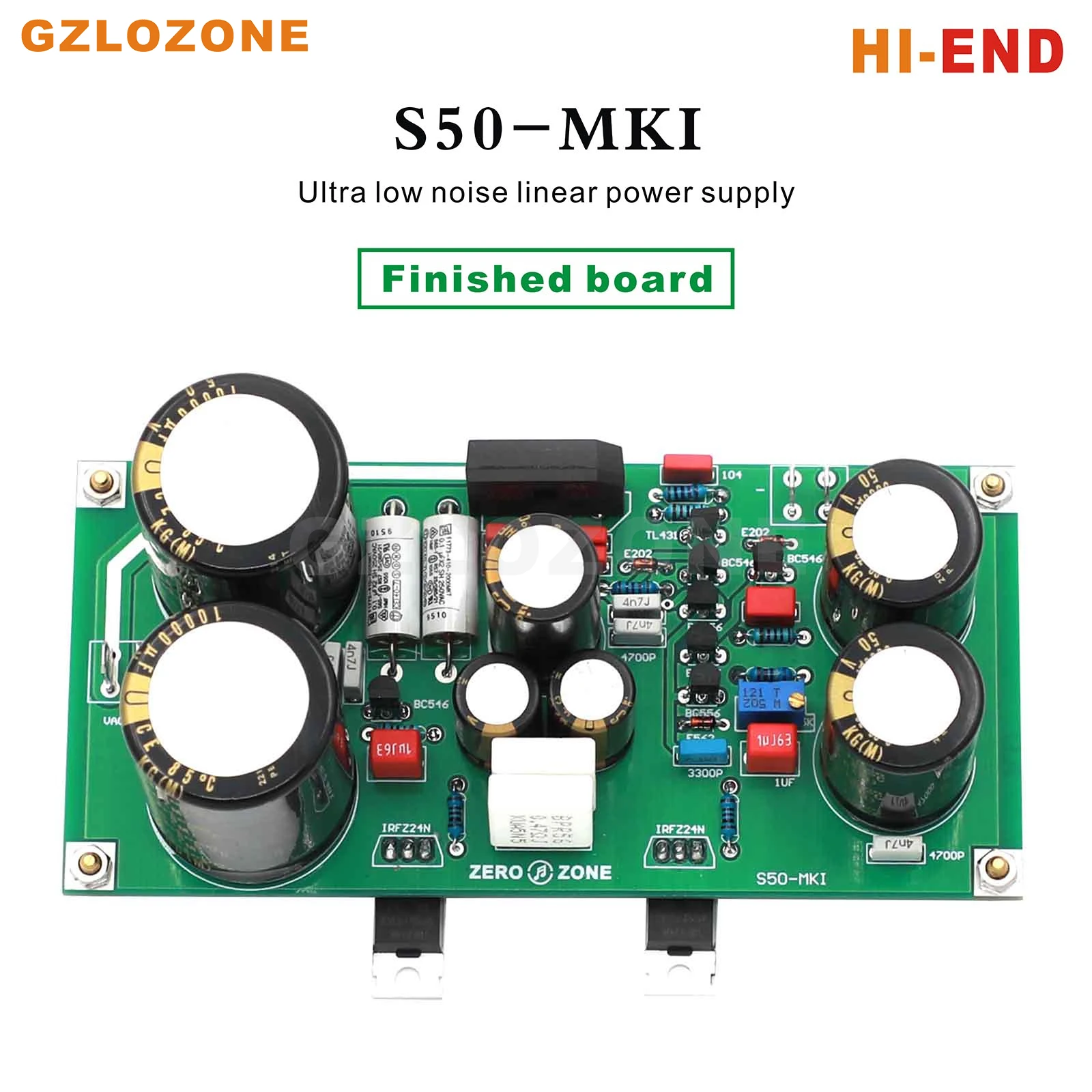 

S50-MKI Fully Discrete HI-END Linear Power Supply DIY Kit/Finished Board DC 5V --- 24V Optional