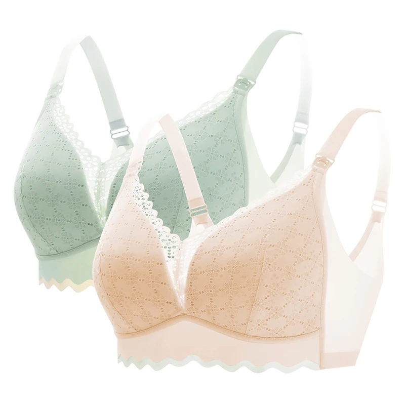 Summer Ultra-thin Breathable Breastfeeding Bra Feeding Thin Pregnancy Bra Gathering Anti Sagging Maternity Underwear 4