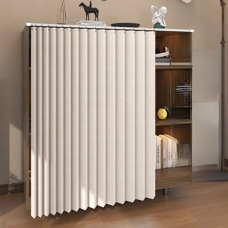 Tende Per Armadietti E Scaffali - Velluto Olandese, Antipolvere Con Guida Per Cucina, Bagno E Lavanderia