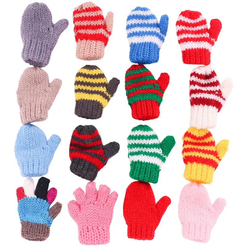 

1Pair Doll Mini Woolen Gloves For 18Inch Girl Doll 43cm Doll Baby Doll Clothes Random Style