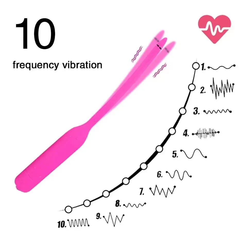 Silicone Penis Plug Electric Urethra Masturbation Adult Toys For Men Urethral Stimulator Woman Vaginal Dilator Urethral Vibrator