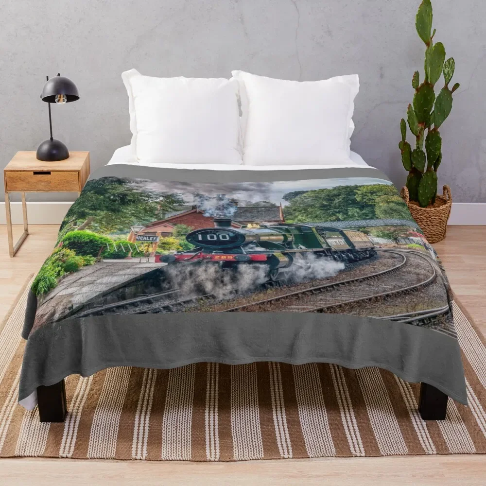 

Большой западный Железнодорожный двигатель 2857-День рождения декоративное одеяло Персонализированная фотография