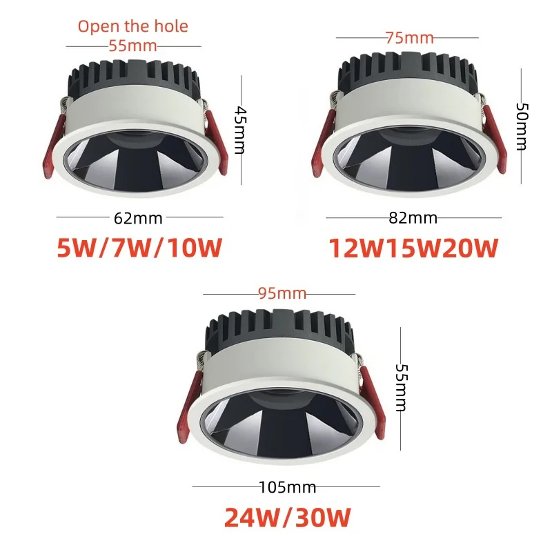 Modern simple small hill light embedded anti-glare wall washing S6df83da7a6334c648c3c92aed52ec31eP