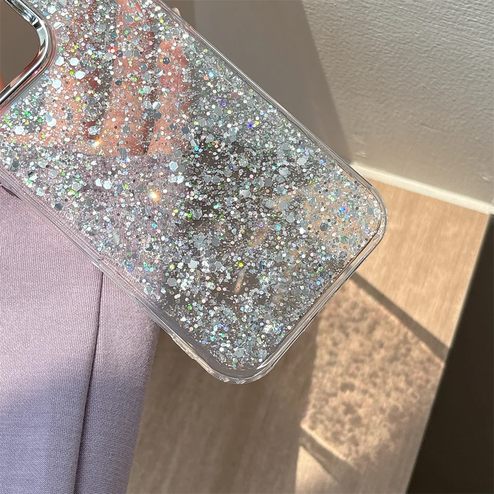 Bling Glitter Shockproof Shiny Clear Phone Case