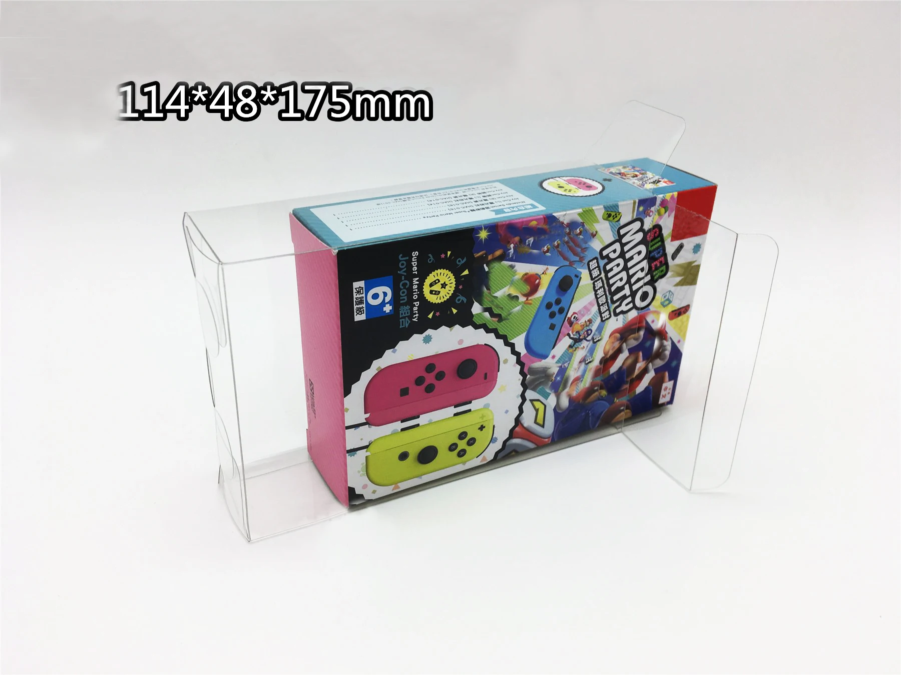 1 Scatola Di Protezione Per Nintendo Switch Super Mario Party Joy Con Controller Clear Display Case