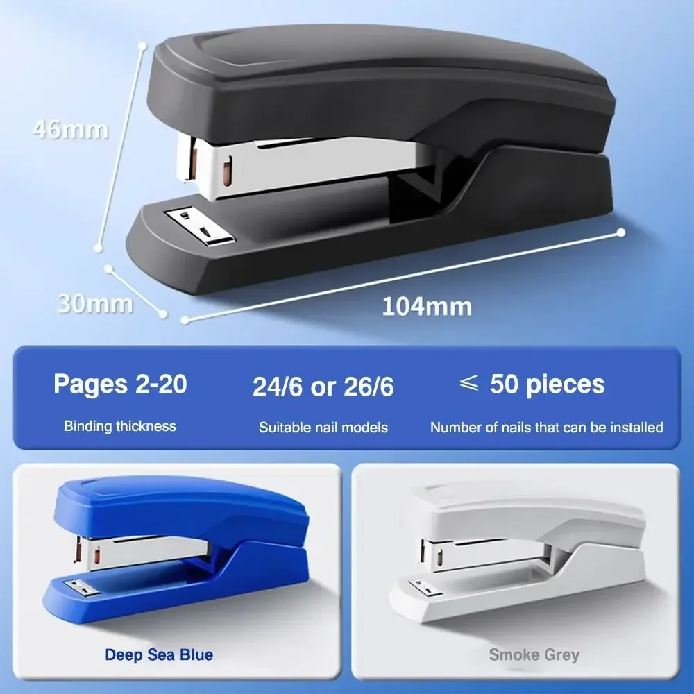 Hand Stapler Large Labor-saving Stapler Multifunctional Heavy Duty Stapler Use 24/6 Staples Effortless Long Manual Stapling Machine