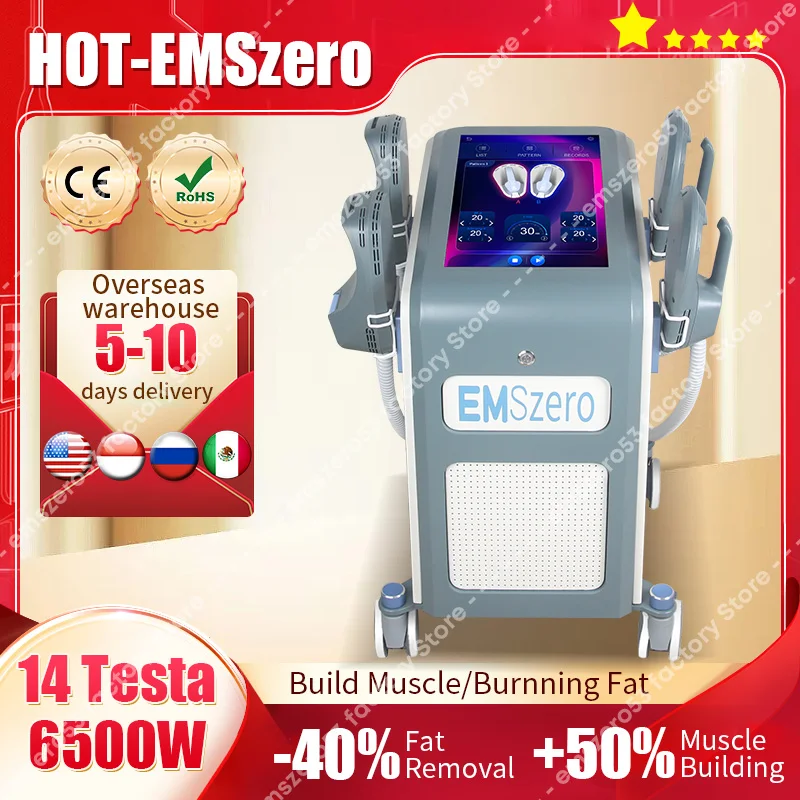 

6500W Emsslim Neo RF EMS Sculpt Machine Muscle Stimulate EMSzero Neo Fat Removal Body Slimming Butt Build Weight Lose For Salon