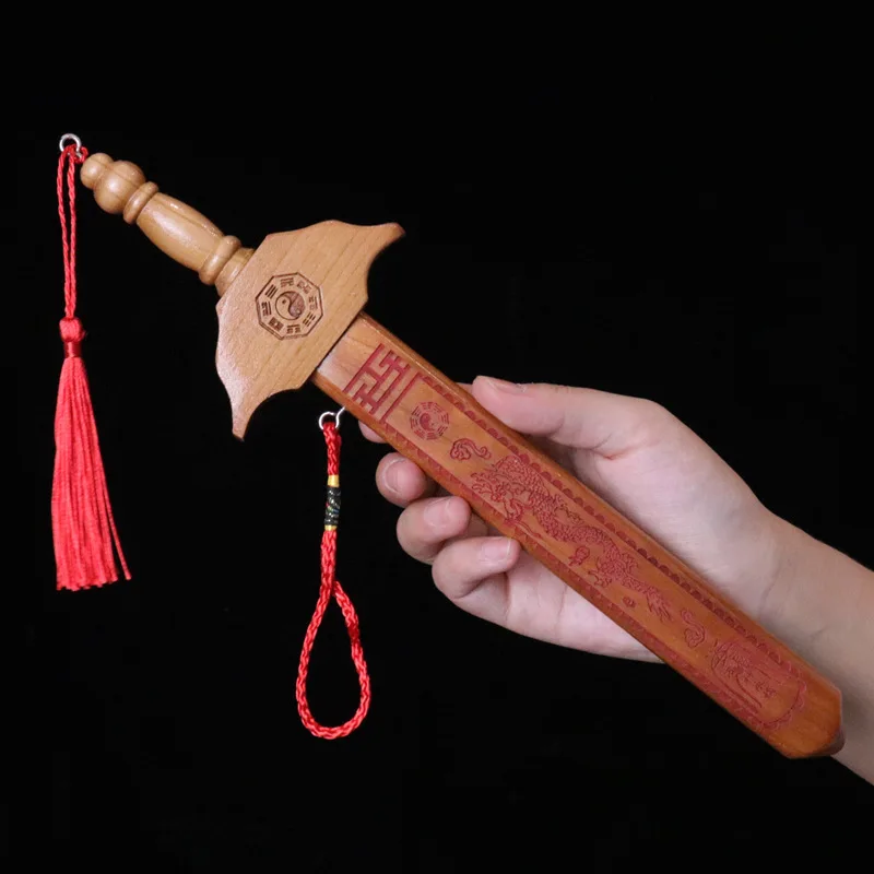 Mahogany Handcrafted Decorative Wooden Sword - Chinese Traditional Martial Arts Gift