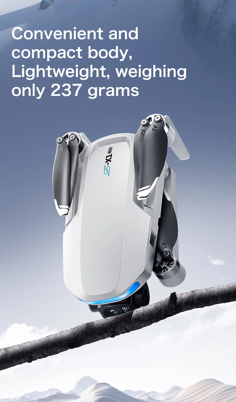 S-X1 nuevo Drone con pantalla cardán antivibración de 3 ejes 8K aéreo sin escobillas RC Quadcopter 5G GPS 8K cámaras HD EIS Mini UAV juguete para regalo