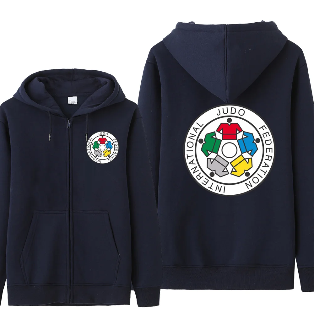 IJF International Judo Federation Hoodies Men Fleece Cool IJF Sweatshirt Hoody Unisex Streetwear 2