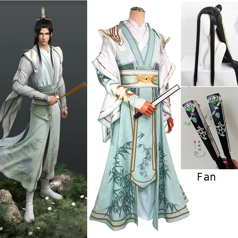 Cattivo Sistema Di Auto-Salvataggio Shen Yuan Shen Qingqiu Costume Cosplay Set Completo Cos Parrucca Scarpe Per Donne Adulte Uomini Festa Di Halloween