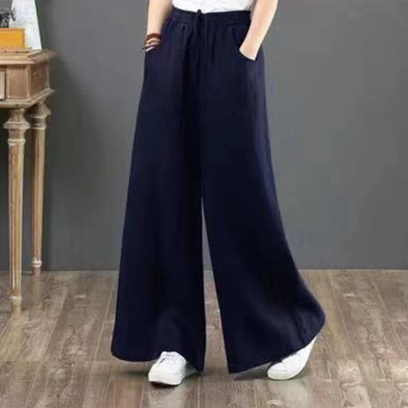 Рисунок 3 - Брюки женские льняные с широкими штанинами