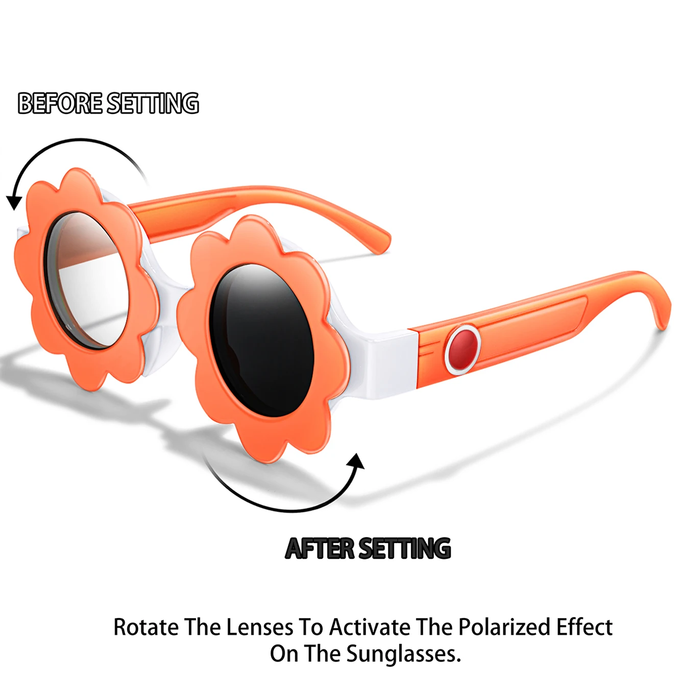 Sunflower Eyewear Polarized round Sunglasses for Kids Party