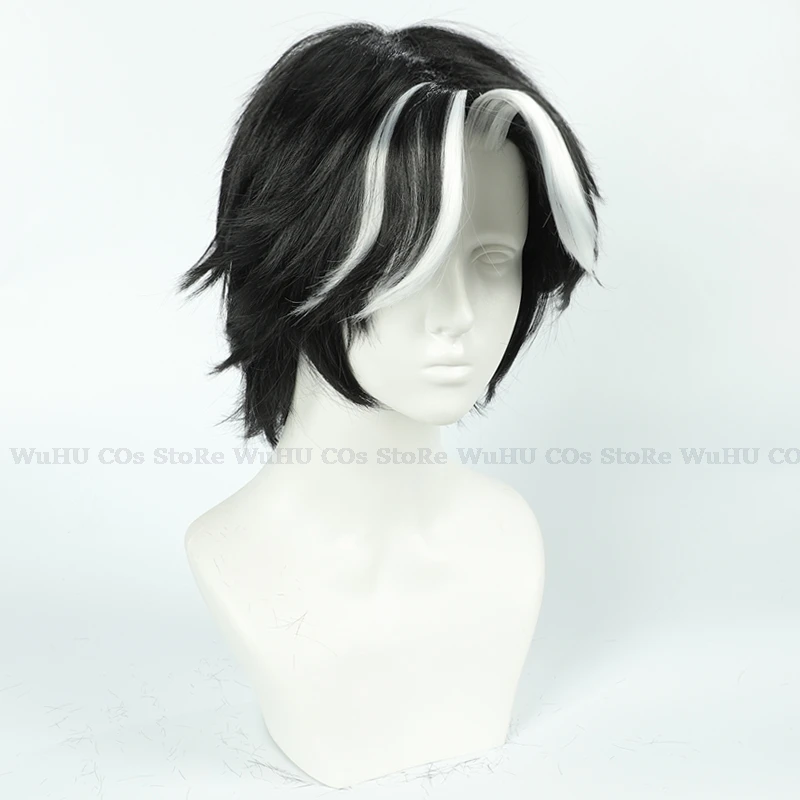 Husk Cosplay Costume Uniform Hazbin Cosplay Hotel Husk Halloween Party Cosplay Costume Black Outfits With Hat Ears Eyebrows Prop 13