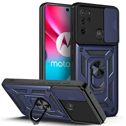 Shockproof Armor Case with Camera Lens Protection - Durable & Stylish Protection for Your Motorola Smartphone (Blue)