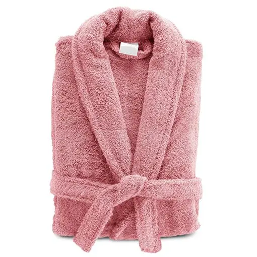 Cotton Terry Bathrobe for Adults, Soft and Absorbent, 80% Cotton and 20% Polyester, Available in Sizes S, M, L, XL, Ideal for Bath and Shower Use.