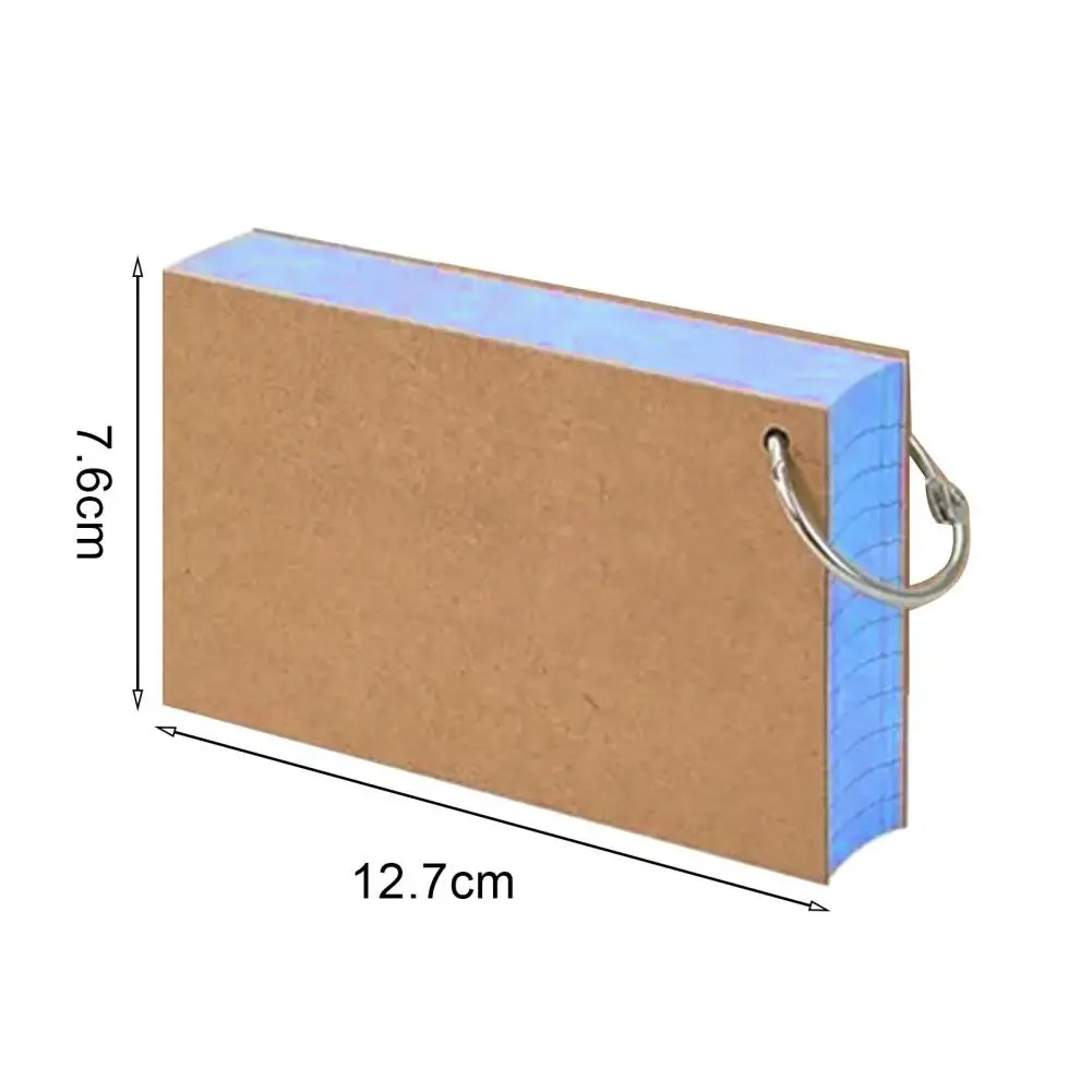 Colored Index Cards Flash Cards with Metal Ring Smooth Writing Thickened Paper No Ink Bleeding Notecards Ruled Study