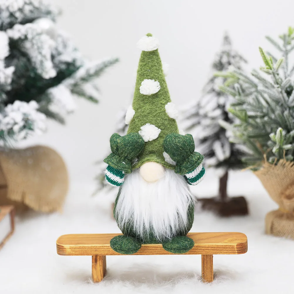 

Gnome Plush Doll - Gnomes Faceless Dolls - Dwarf Desktop Ornaments, Dot Hat Design, Unique Holiday G