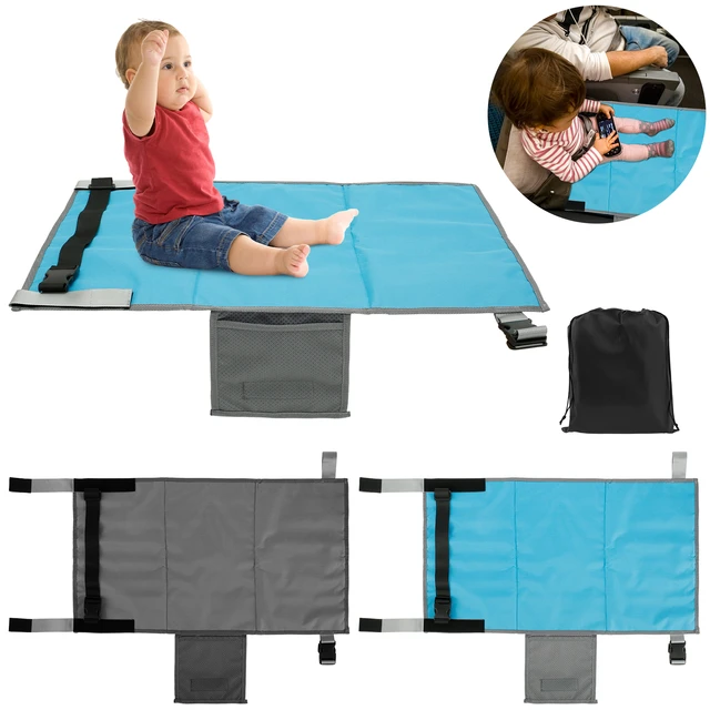 Tapis lit d'avion pour enfants, siège enfant, repose-pieds d'avion de  voyage portable pour tout-petits