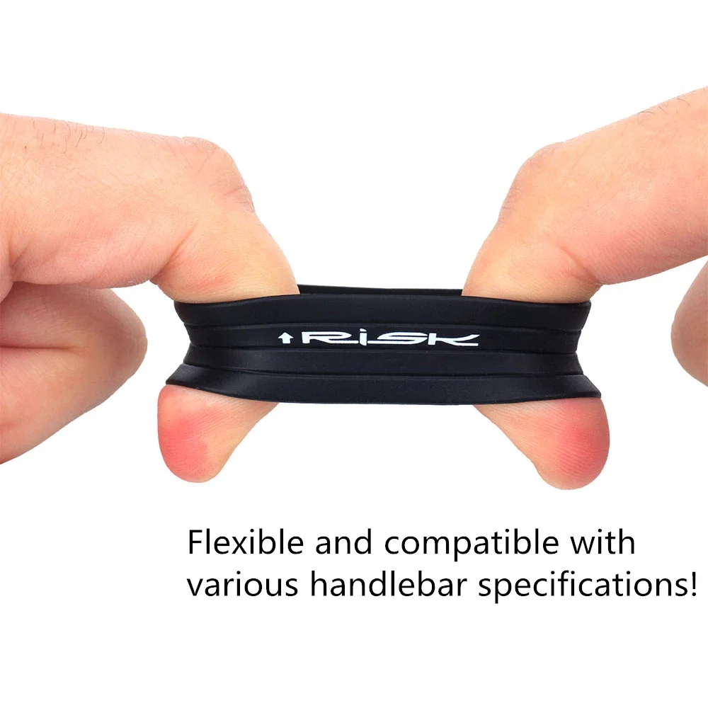 Risk One Pair Bicycle Handlebar Tape Fixing Loops Road Bike Handle Grip Wrap Holding Silicone Rings Cycling Fixed Sleeve Collar