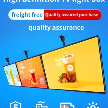 슬림 스냅 프레임 LED 라이트 박스 조명 포스터 디스플레이 LED 백라이트 메뉴 보드, 레스토랑 카페 상점용 벽걸이 광고판