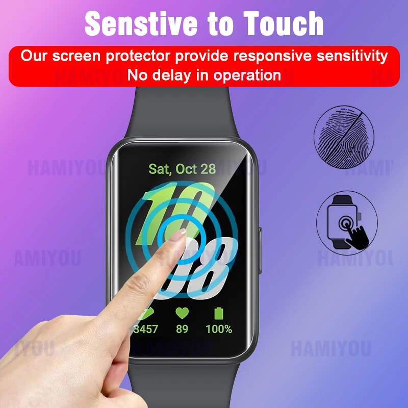 HD Clear Hydrogel Anti-Bubble Full Coverage Smartwatch Screen Protectors