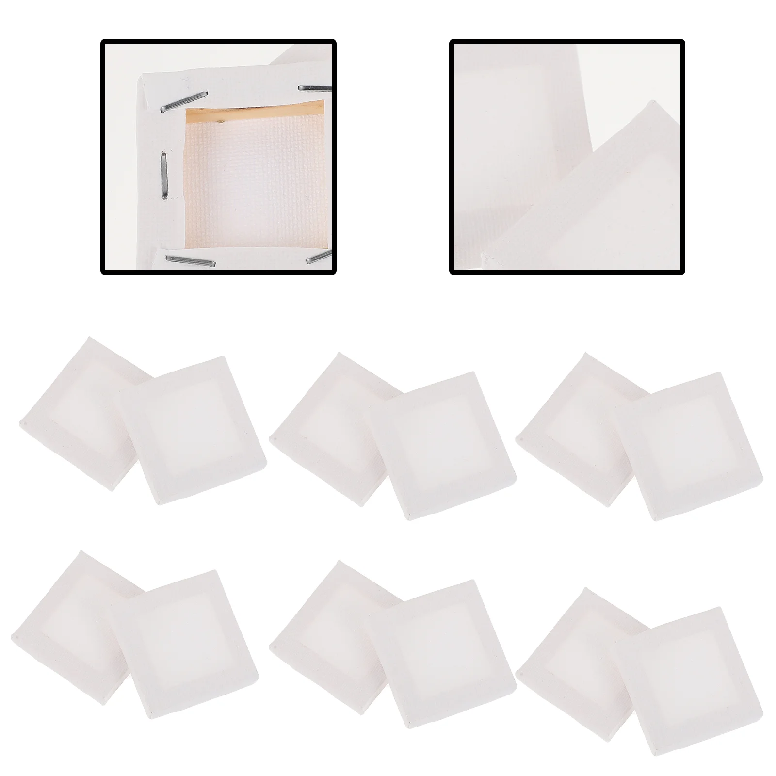 

Square Frames Mini Canvas Oil Drawing Stretched Panel DIY White Wood Blank Boards Painting Wrap Child