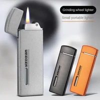 Ultra-thin Style Creative Mini Inflatable Lighter Grinding Wheel Open Flame Lighter 1