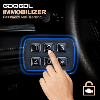 New Universal 12V Fuel Pump Cut off Car Engine Locker by Password Immobilizer Keypad With Anti-Hijacking Function Alarm System 1