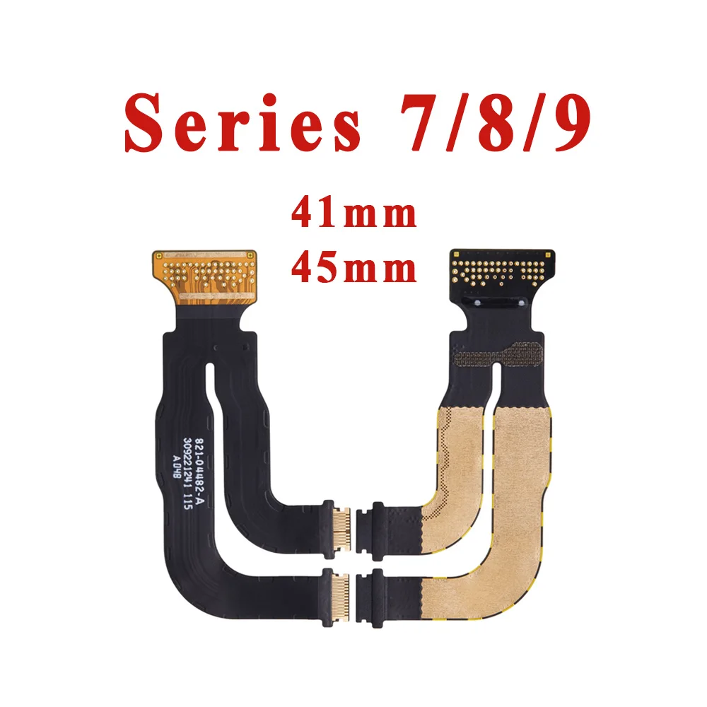 Para Apple Watch SÉRIE 7 8 9 41mm 45mm Conector de Tela LCD Touch Screen Cabo Flexível de Fita da Placa-Mãe Peças de Reposição para Reparo