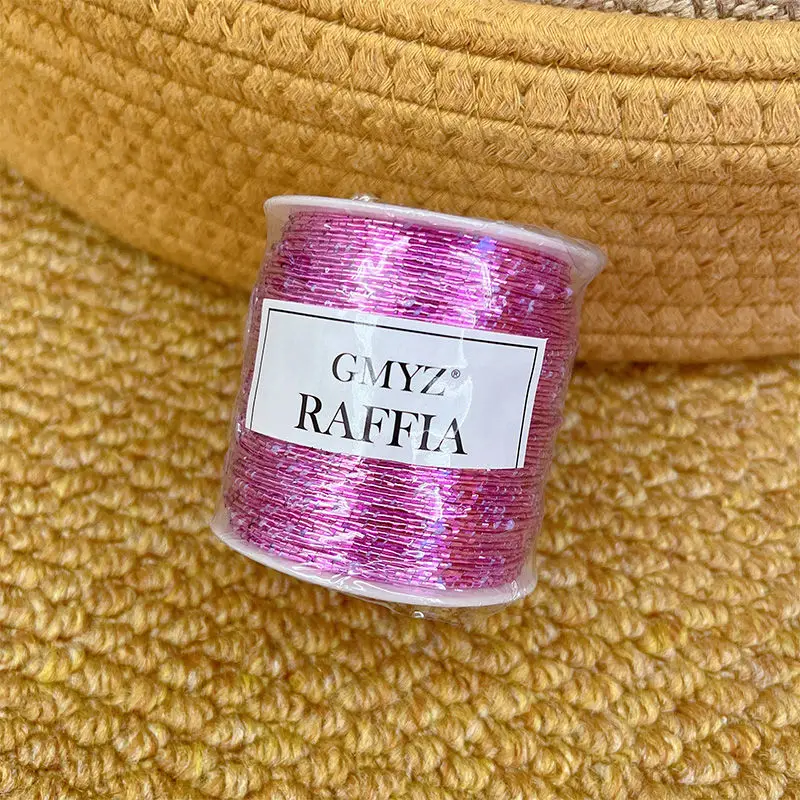 Featured Woven Yarn Silver Core Yarn Feve Same Style Sparkling Silver Thread DIY Hand Crochet Bag Fancy Wire Yarn for Crochet 6