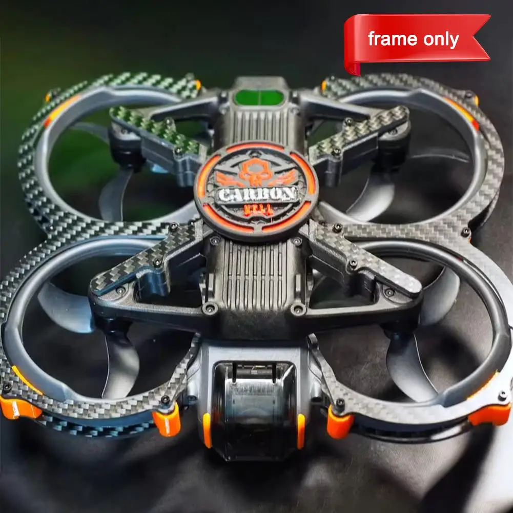 Carbon Fiber Drone Guard Armor for dji Avata 2 Accessories Frame Protection Bumper High Strength Exoskeleton Lightweight Black drone accessories drone bumper