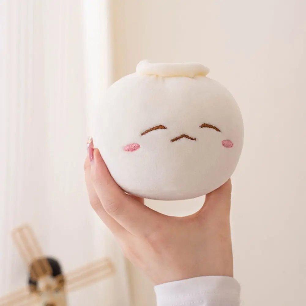 Chinese Soft Rice Bao Face Food Cartoon Steamed Stuffed Bun Bao Zi Keyring Dumplings Keychain Bag Pendant