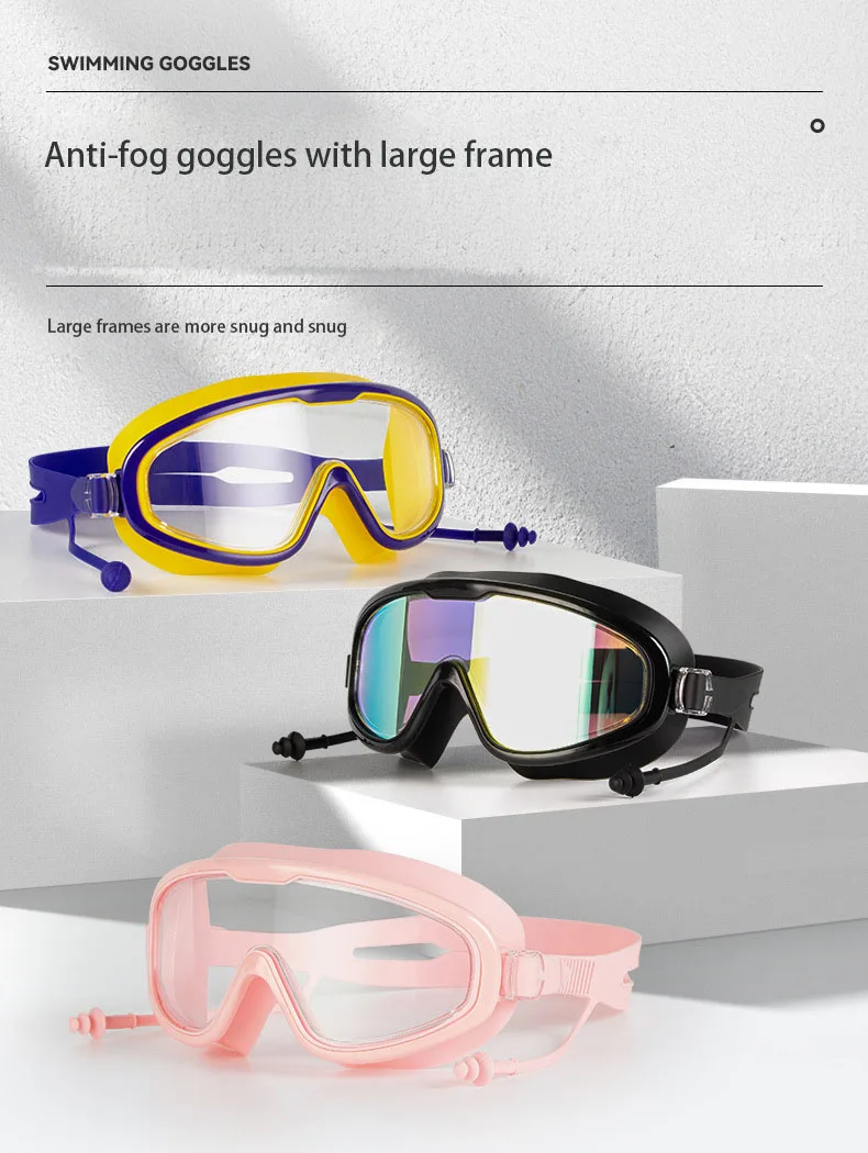 Lot De 2 Paires De Lunettes De Natation GO-PEGASO Sport + Coffret + Nez Clip - NEUF