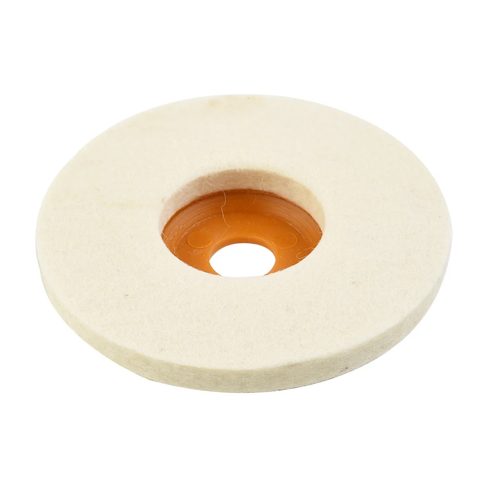 Durable Polishing Wheel Wool Polishing Polishing Disc Pad Wheel White Wool Wool Polishing 4Inch Angle Wheel Tools 3 inch 75mm fiber wheel nylon polishing wheel