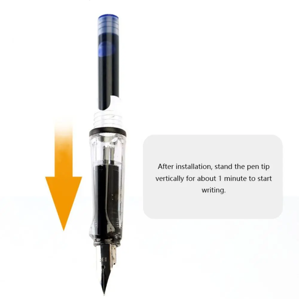 10 개/대 고품질 3.4mm 구경 잉크 카트리지 블루/레드/블랙 플라스틱 소재 펜 잉크 심플한 디자인 일반 잉크 선물