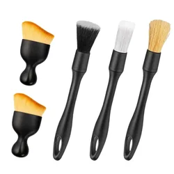 Premium Car Detailing Brush Set for Interior Cleaning and Dusting (5PCS Brush Set A)