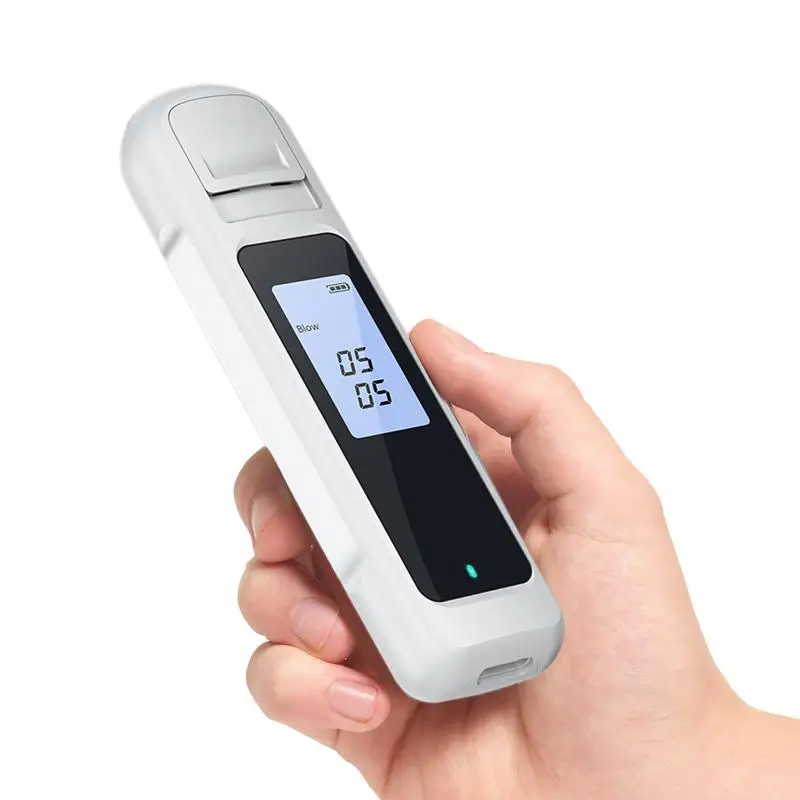 

New Non-Contact Automatic Alcohols Tester Breath Tester LED Display Portable USB Rechargeable Breathalyzer Alcohols Test Tools