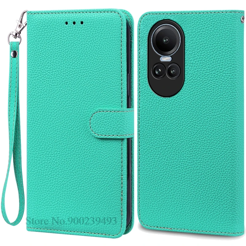 Leather Wallet Flip Case for OPPO Reno 10 Series 5G - Elegant Phone Cover & Card Holder