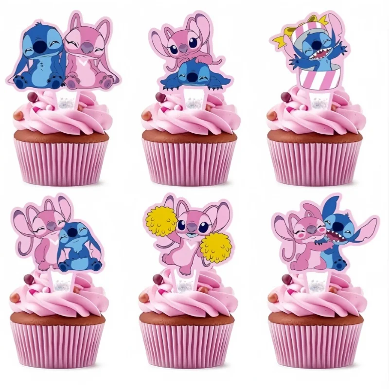 Kit Déco Cupcakes Stitch & Angel - Anniversaire Enfant
