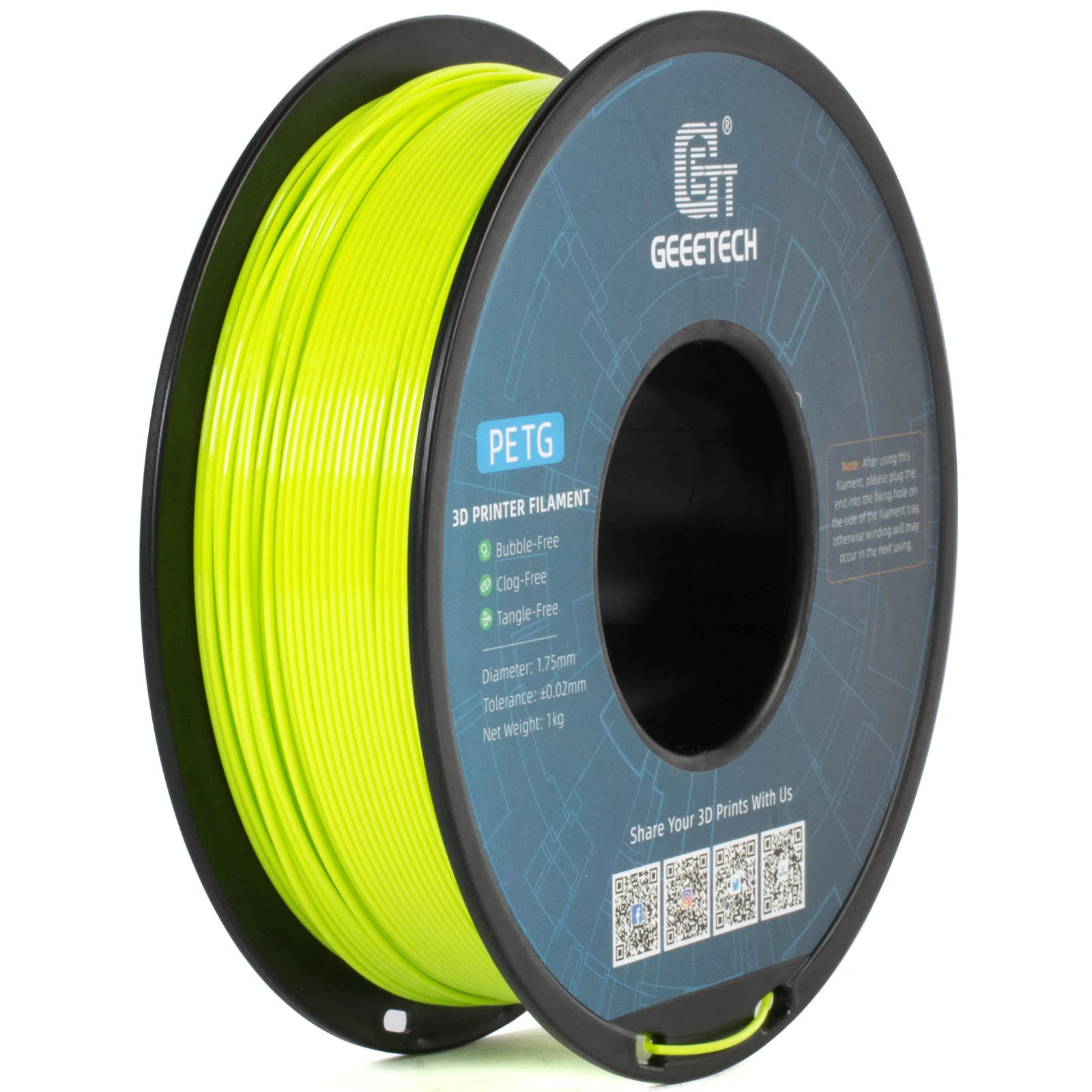 GEEETECH 1Kg 1.75mm 100% PETG Filament For 3D Printer Filament Vacuum Packaging Overseas Warehouses Fast Ship image 15