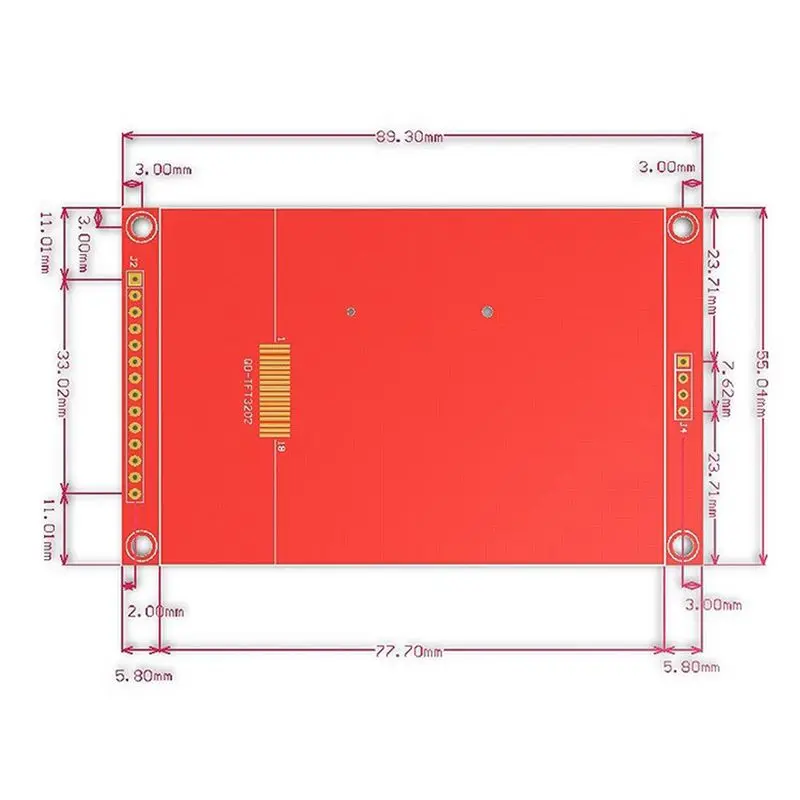 A01E-3.2인치 SPI LCD 모듈 RGB 65K 컬러 240X320 TFT 모듈 ILI9341은 최소 4개의 IO 3.3V(MSP3217)를 사용합니다.