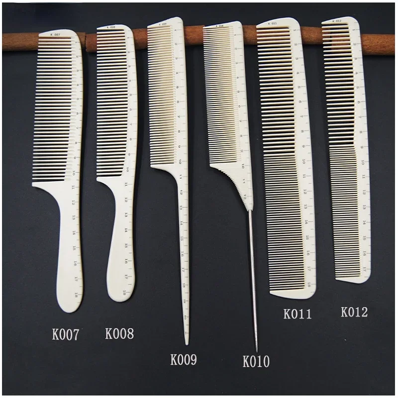 New Comb Hairdressing Size Comb Stylist Professional Hair Cutting Combs Women\'s Pointed Tail Flat Head Ruler Salon Styling Tools