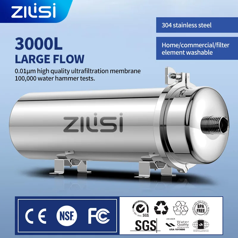 Household Whole-House Large-Flow Well Water Pre-filtering Pipeline Central Tap Water Filtration Commercial 3000L 1