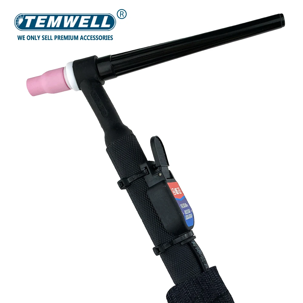 WP20 WP20F TIG Welding Torch Gas-Electric Integrated Rubber Red Hose 4M 10-25/35