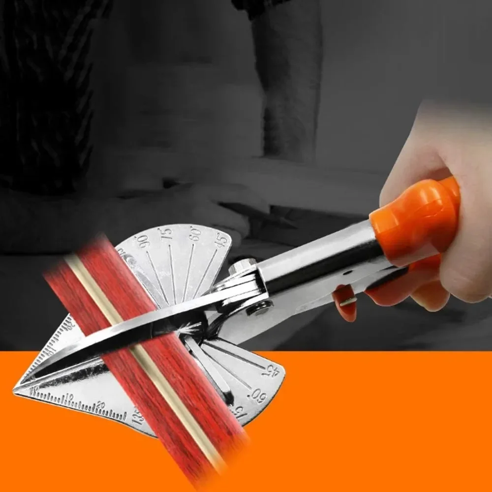 부드러운 목재 절단용, 블레이드 마이터 전단 커터가 있는 플라스틱 프로젝트 다기능 45135도에서 조절 가능 수공구
