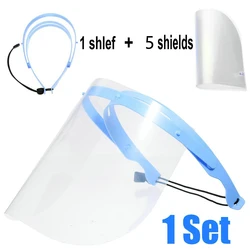 Dental Protective Face Shield - Anti - Fog Dustproof with Detachable Design, Multipack Options (1 shelf  5 Face)