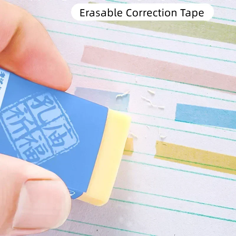 Press Type Hightlighter Tapes Candy Color Decorative Letters Correction Tape Erasable Scrapbook Marker Correction Tape Student correction tape correction supplies